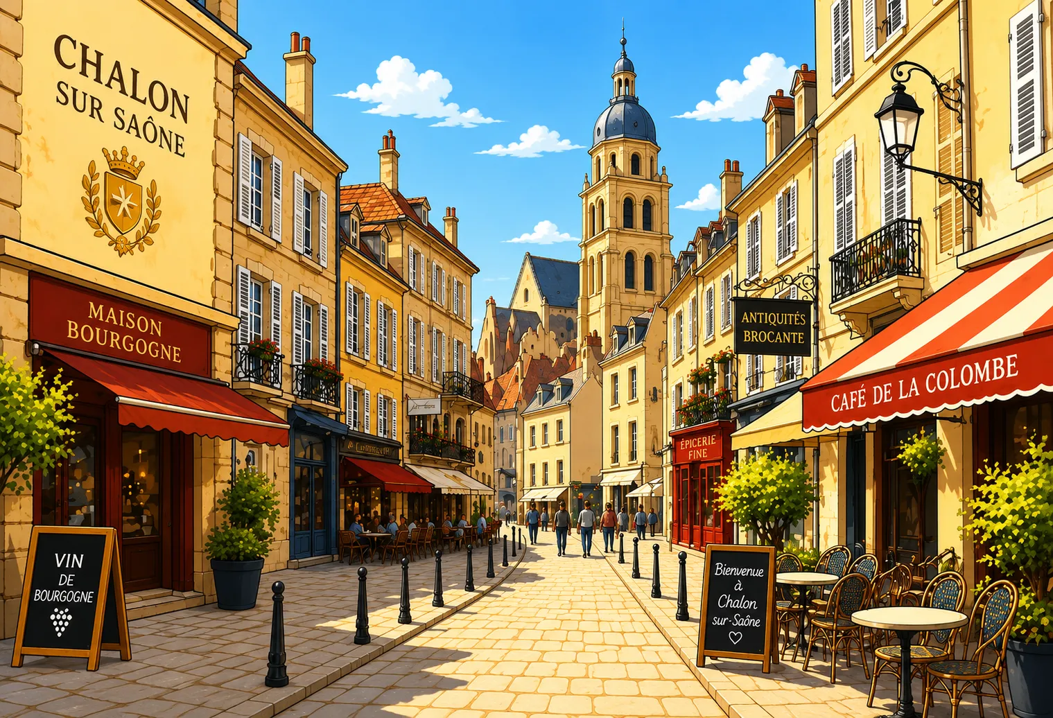 Une rue de Chalon-sur-Saône