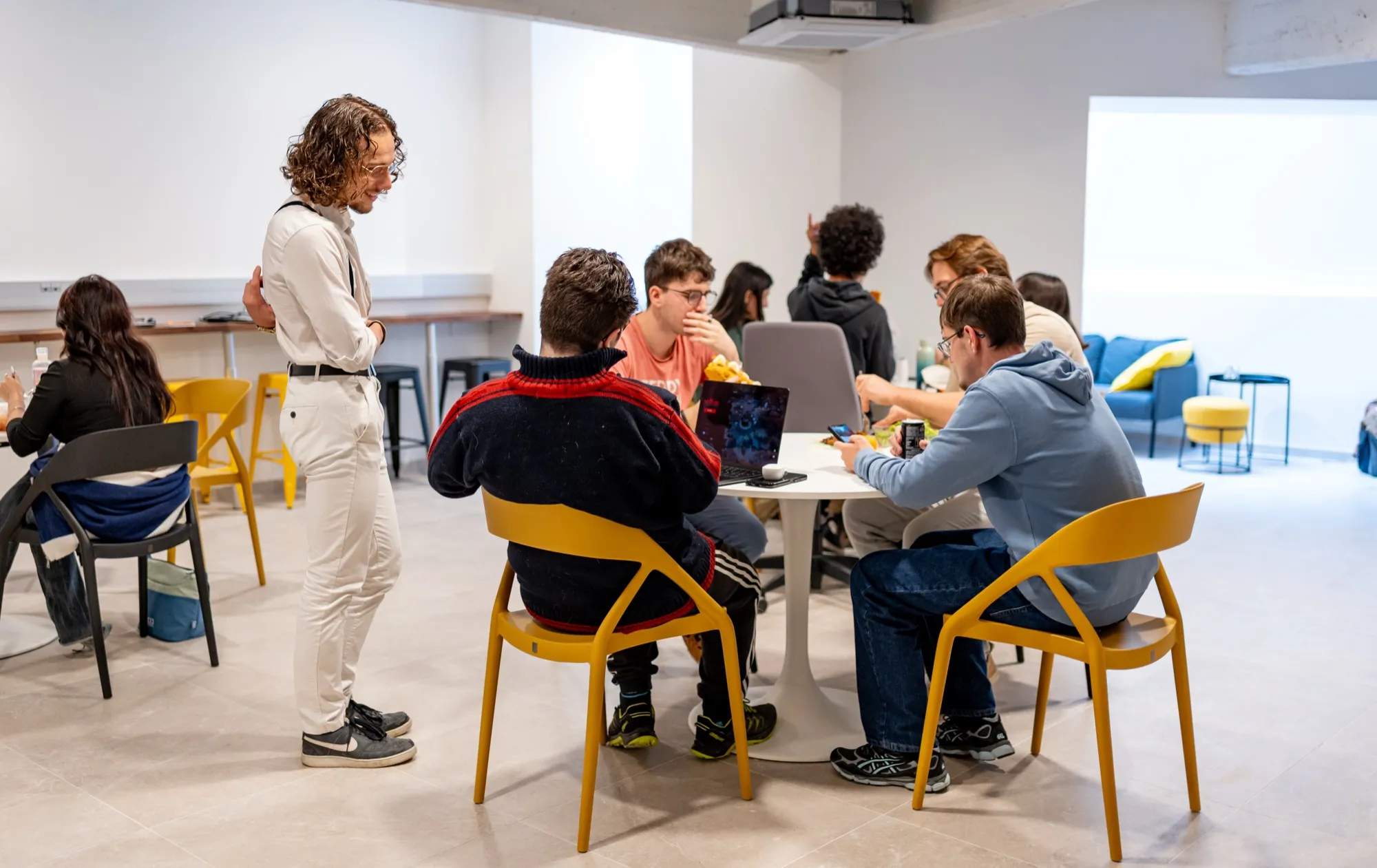 Espace détente de la salle de pause